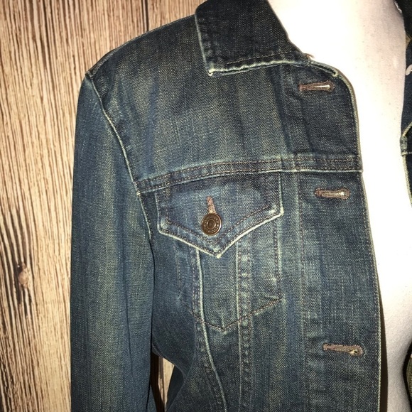 GAP DARK BLUE DENIM JACKET Small - Picture 2 of 8